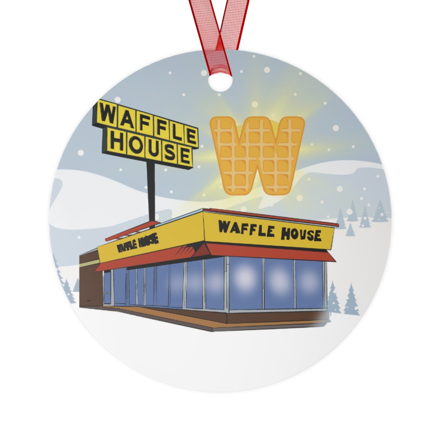 ATL Holiday "I'll be Waffle Home for Christmas" Ornament