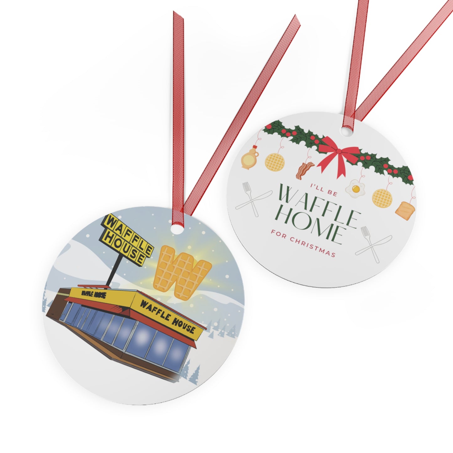 ATL Holiday "I'll be Waffle Home for Christmas" Ornament