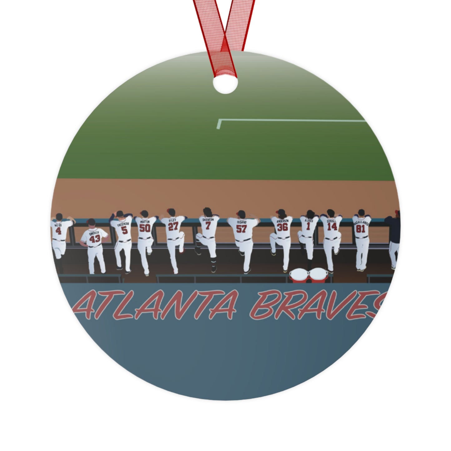 ATL Baseball Holiday "Home Run for the Holidays" Ornament