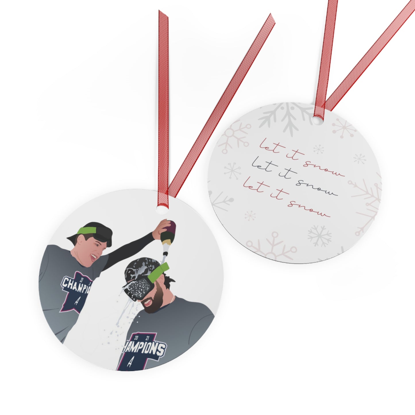 ATL Baseball Holiday "Let it Snow / Riley Dansby" Ornament
