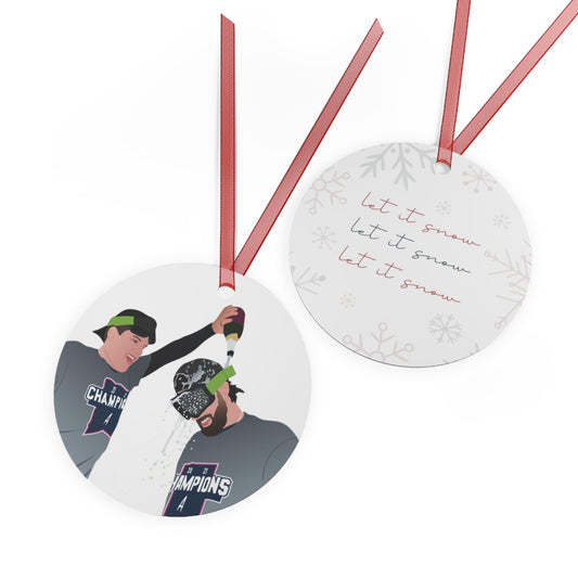 ATL Baseball Holiday "Let it Snow / Riley Dansby" Ornament