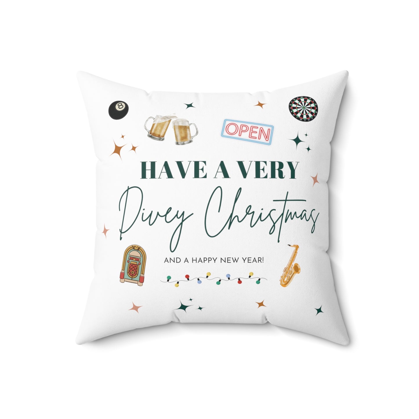 ATL Holiday "Have a Very Divey Christmas" Throw Pillow