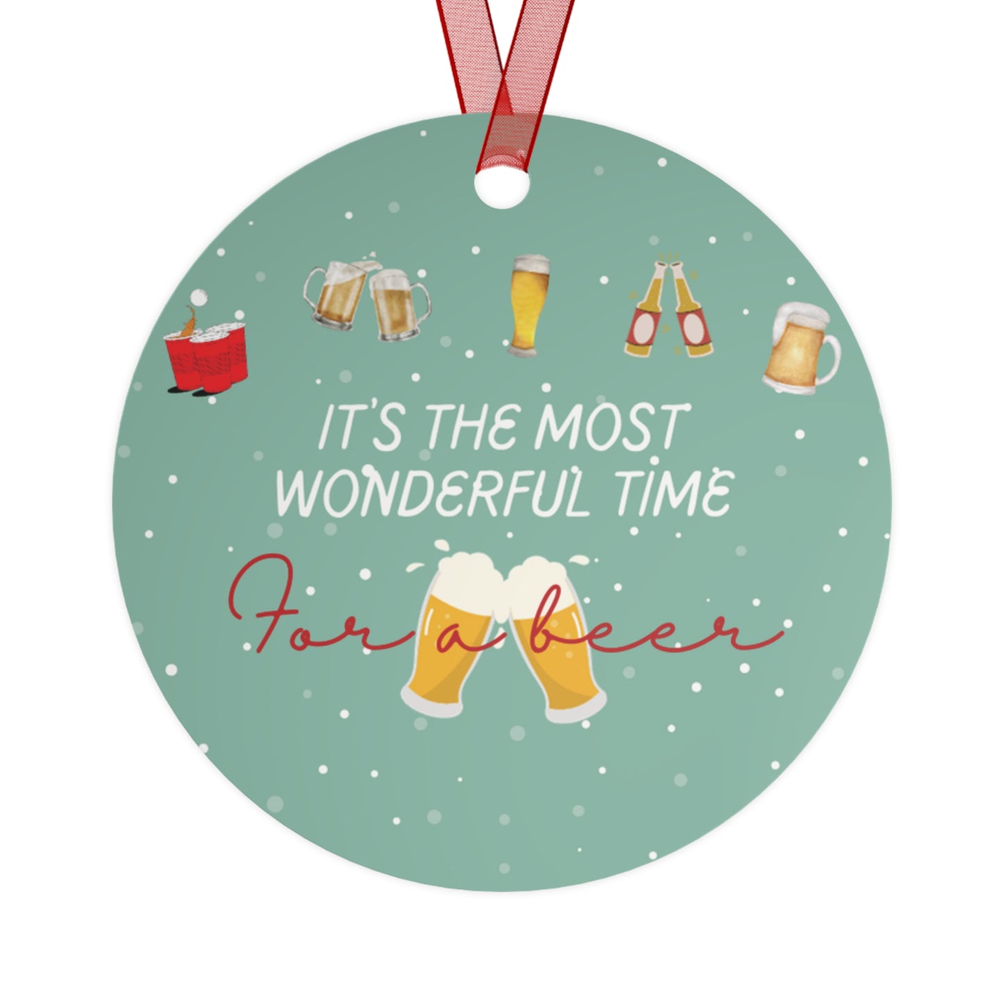 ATL Holiday "Most Wonderful Time for a Beer" Ornament