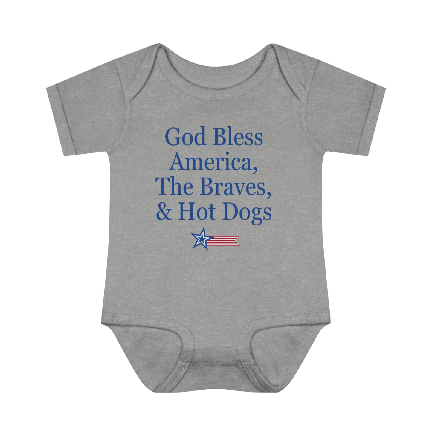 ATL Baseball "God Bless" Baby Bodysuit