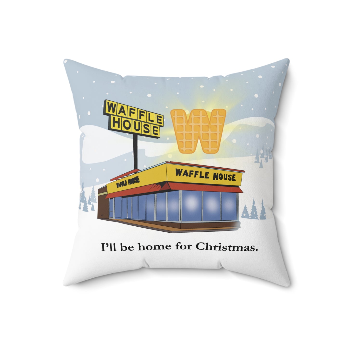 ATL Holiday "I'll Be Home for Christmas" Throw Pillow