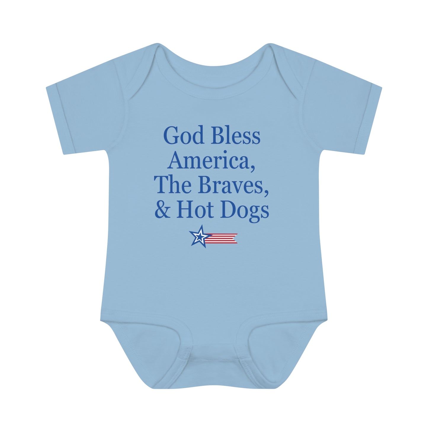 ATL Baseball "God Bless" Baby Bodysuit