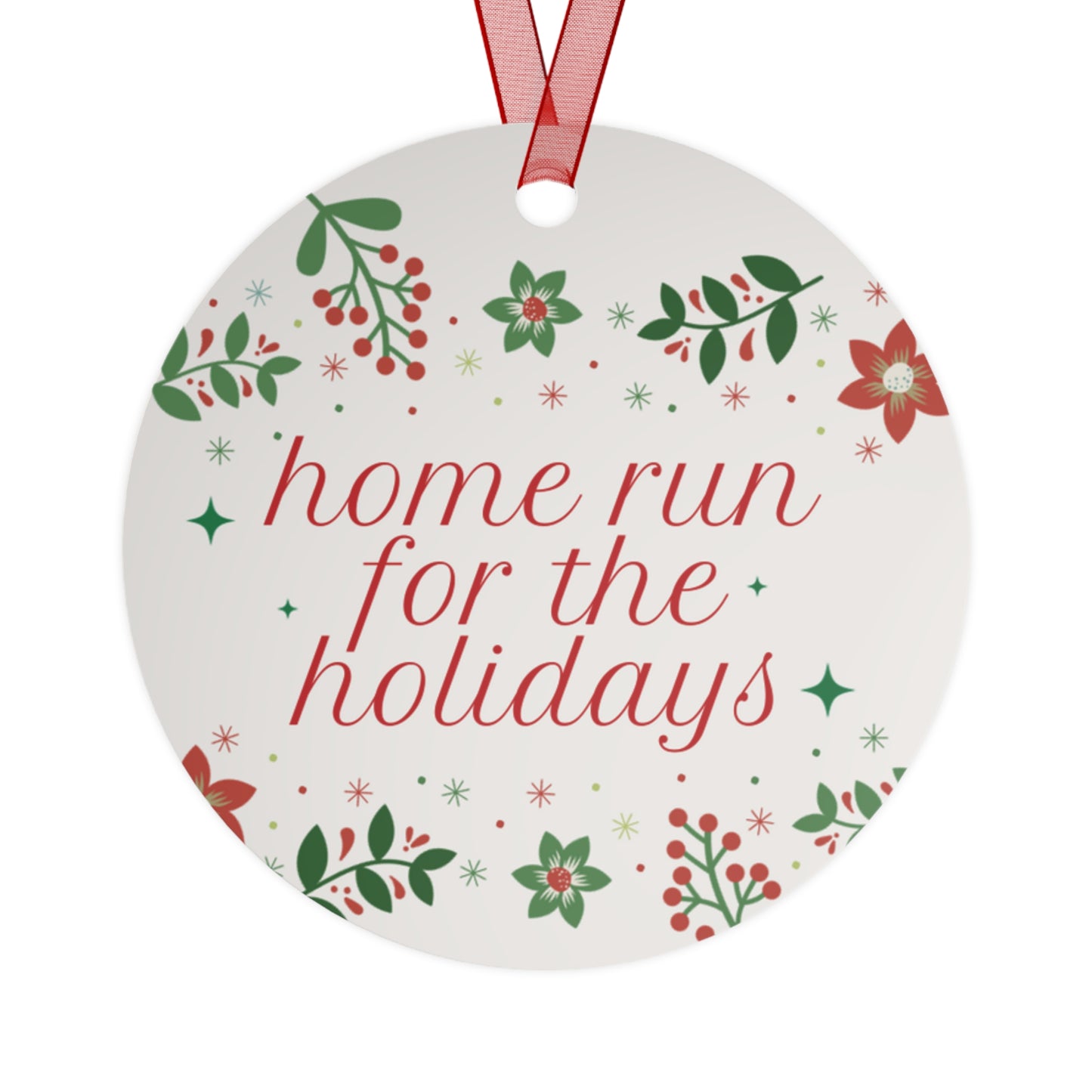 ATL Baseball Holiday "Home Run for the Holidays" Ornament