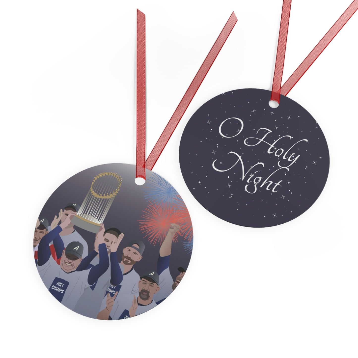 ATL Baseball Holiday "O Holy Night" Ornament