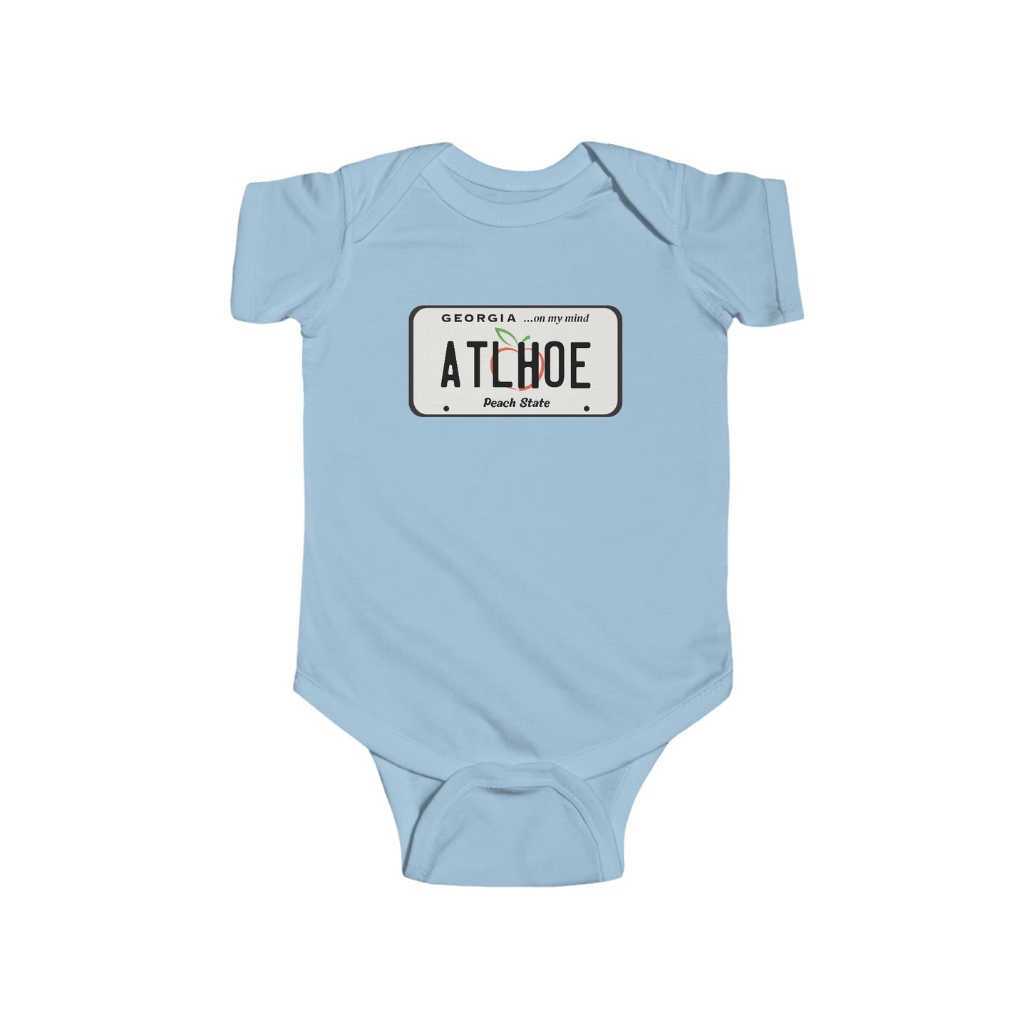 ATL H0E "License Plate" Baby Bodysuit