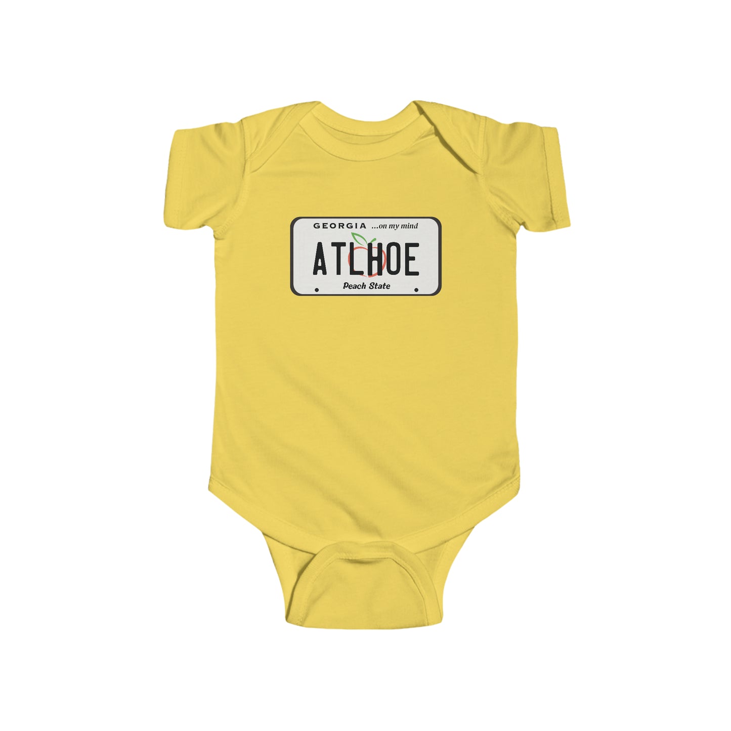 ATL H0E "License Plate" Baby Bodysuit