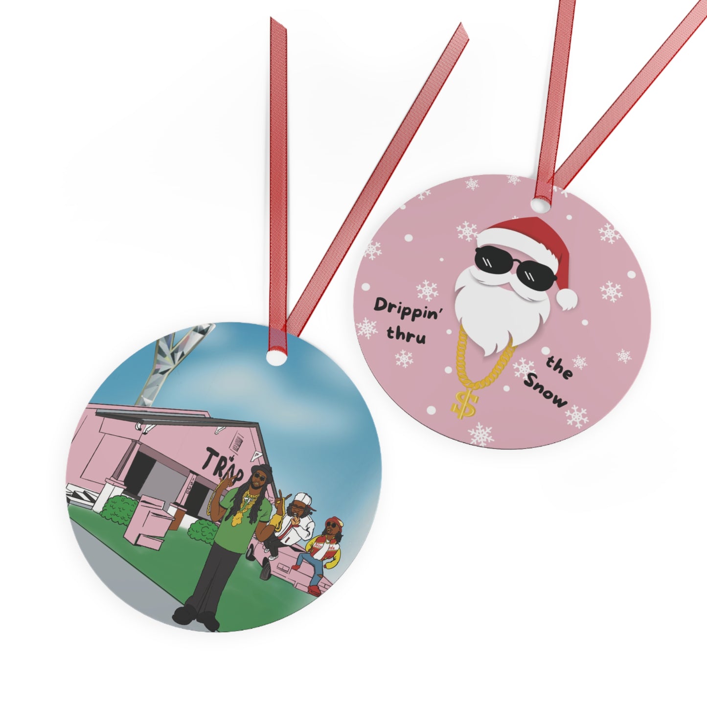 ATL Holiday "Drippin thru the Snow / Rappers" Ornament