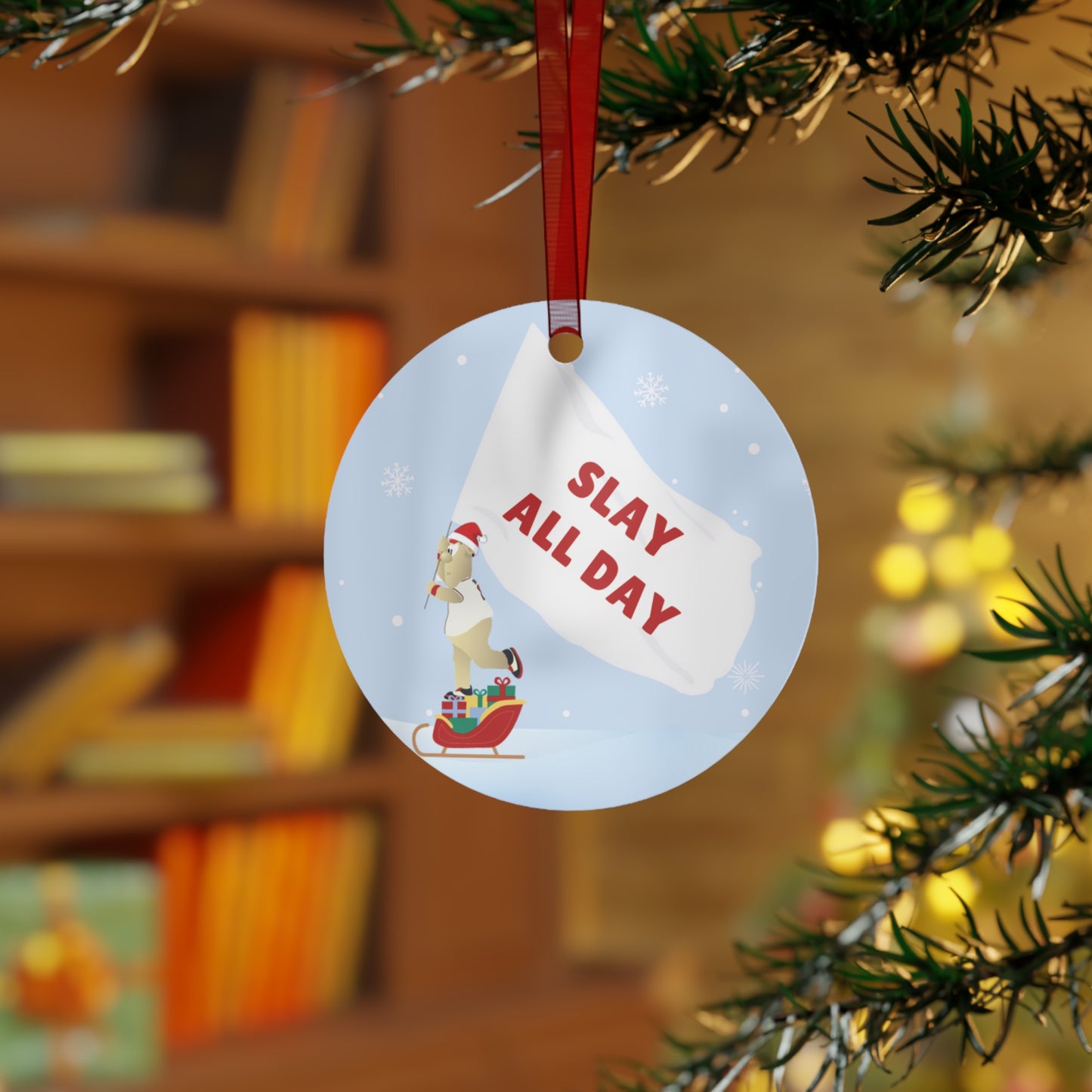 ATL Baseball Holiday "Blooper / Slay All Day" Ornament