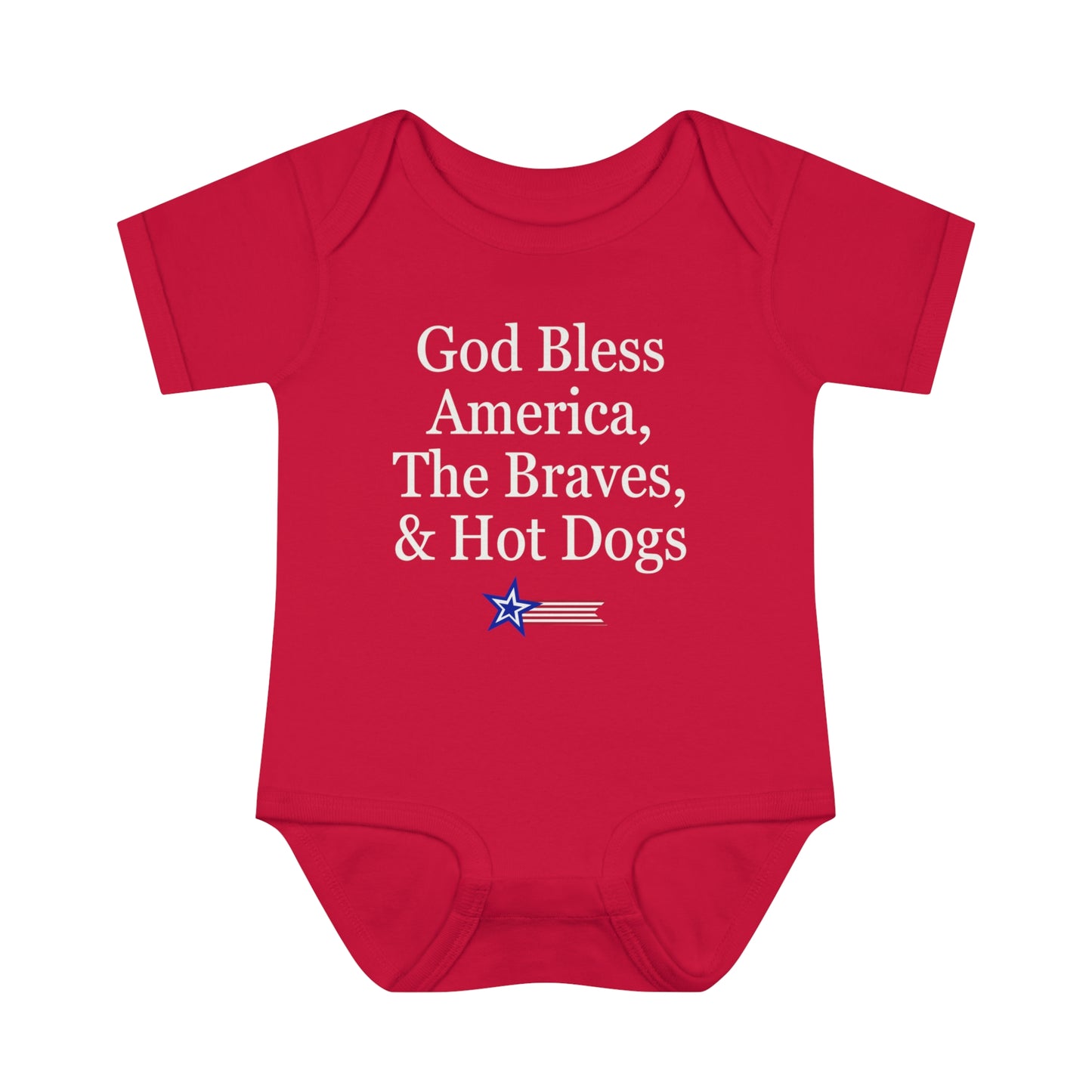 ATL Baseball "God Bless" Baby Bodysuit