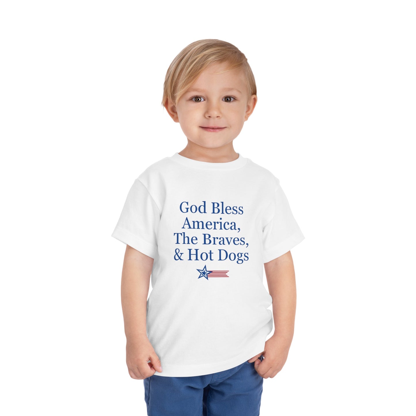 ATL Baseball "God Bless" Toddler Tee
