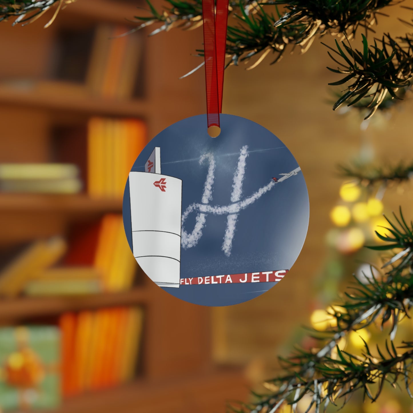 ATL Holiday "Santa Flies" Ornament