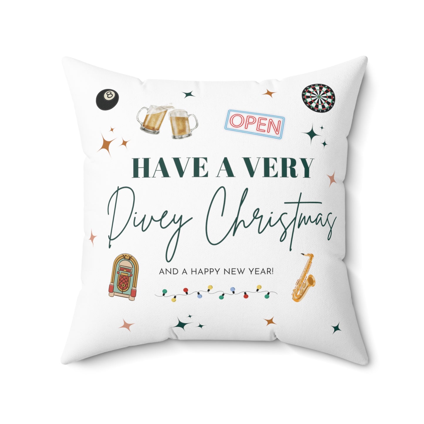 ATL Holiday "Have a Very Divey Christmas" Throw Pillow