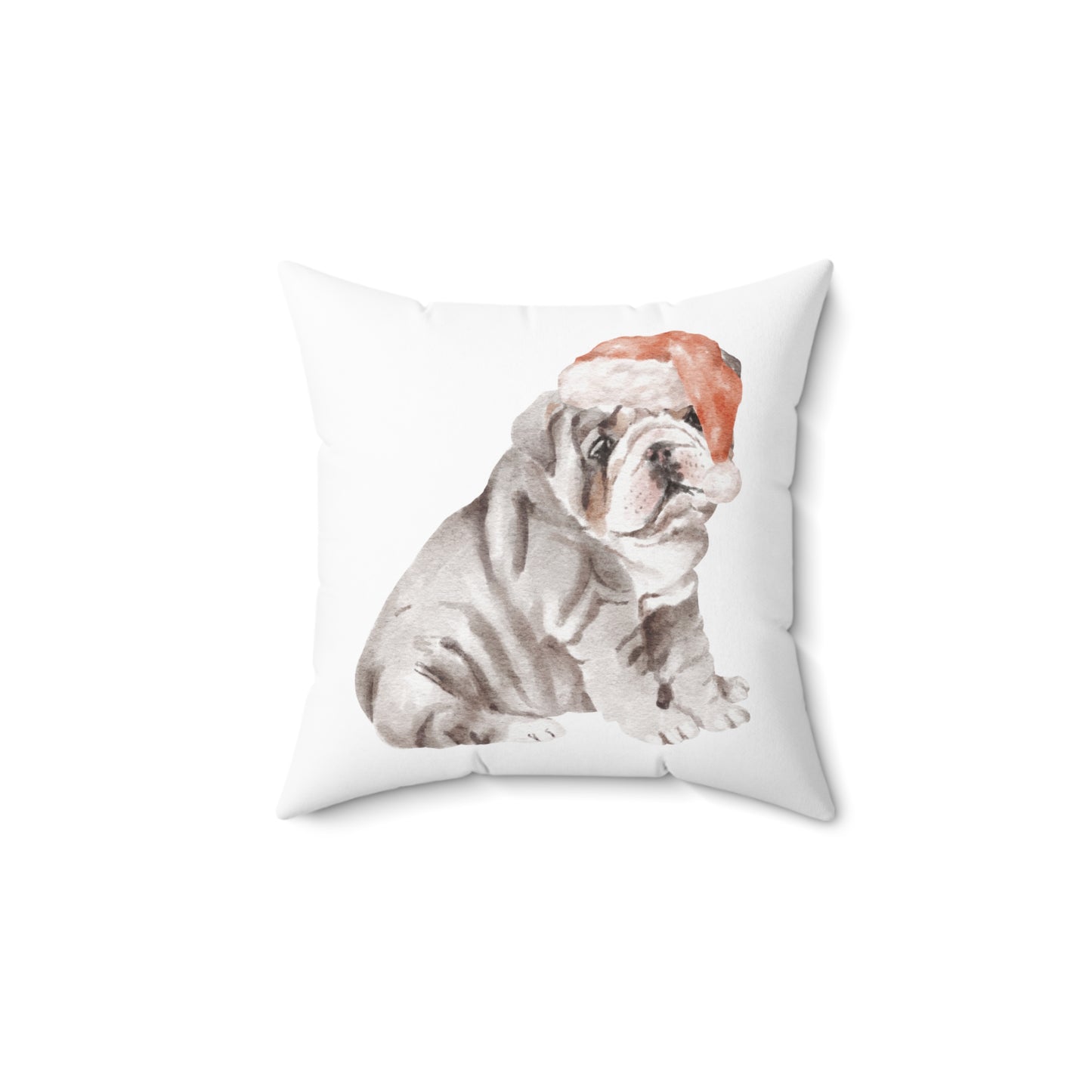 GA Holiday "Bulldog 1" Throw Pillow