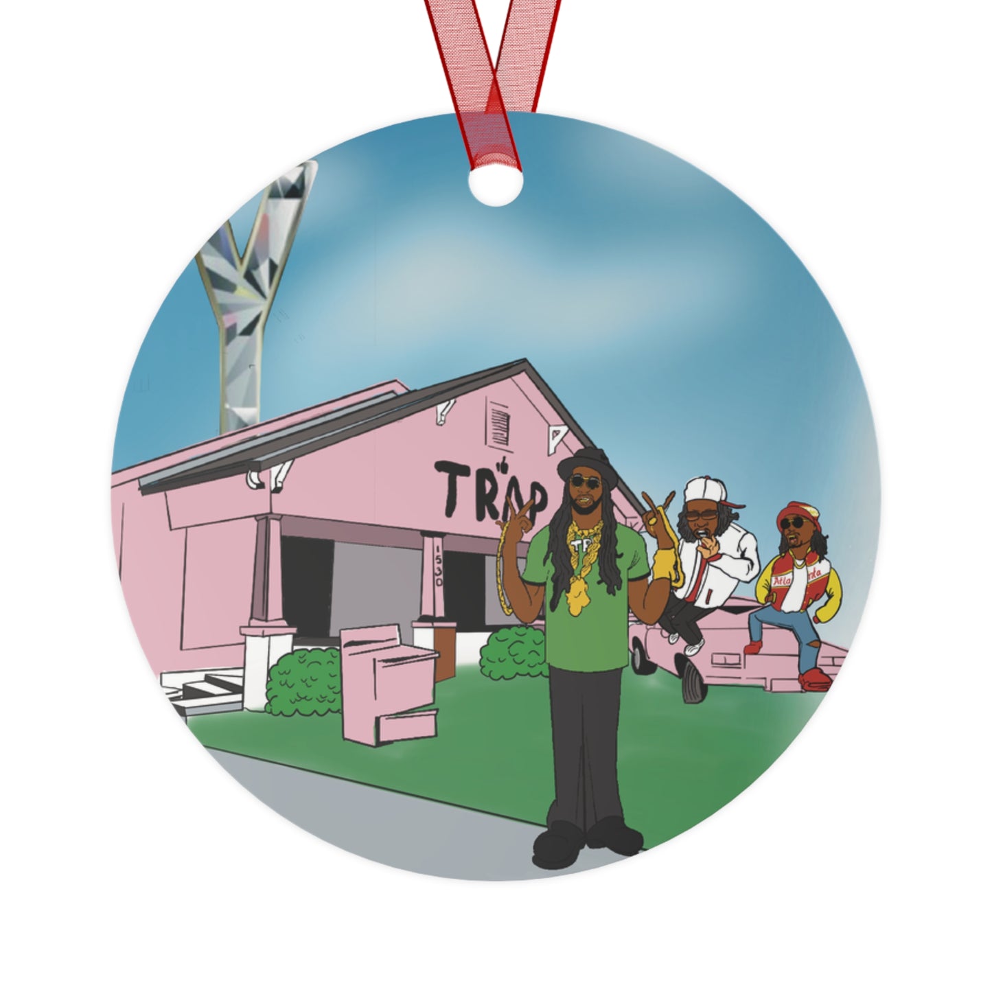 ATL Holiday "Drippin thru the Snow / Rappers" Ornament