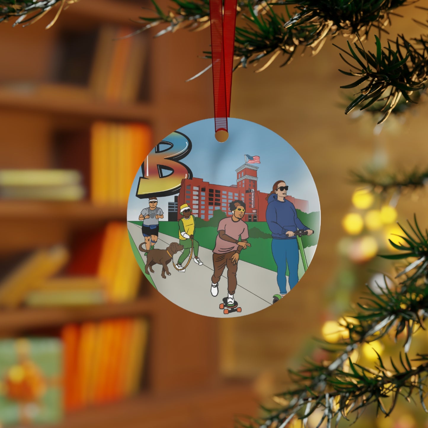ATL Holiday "BeltLine Scooter Bells" Ornament