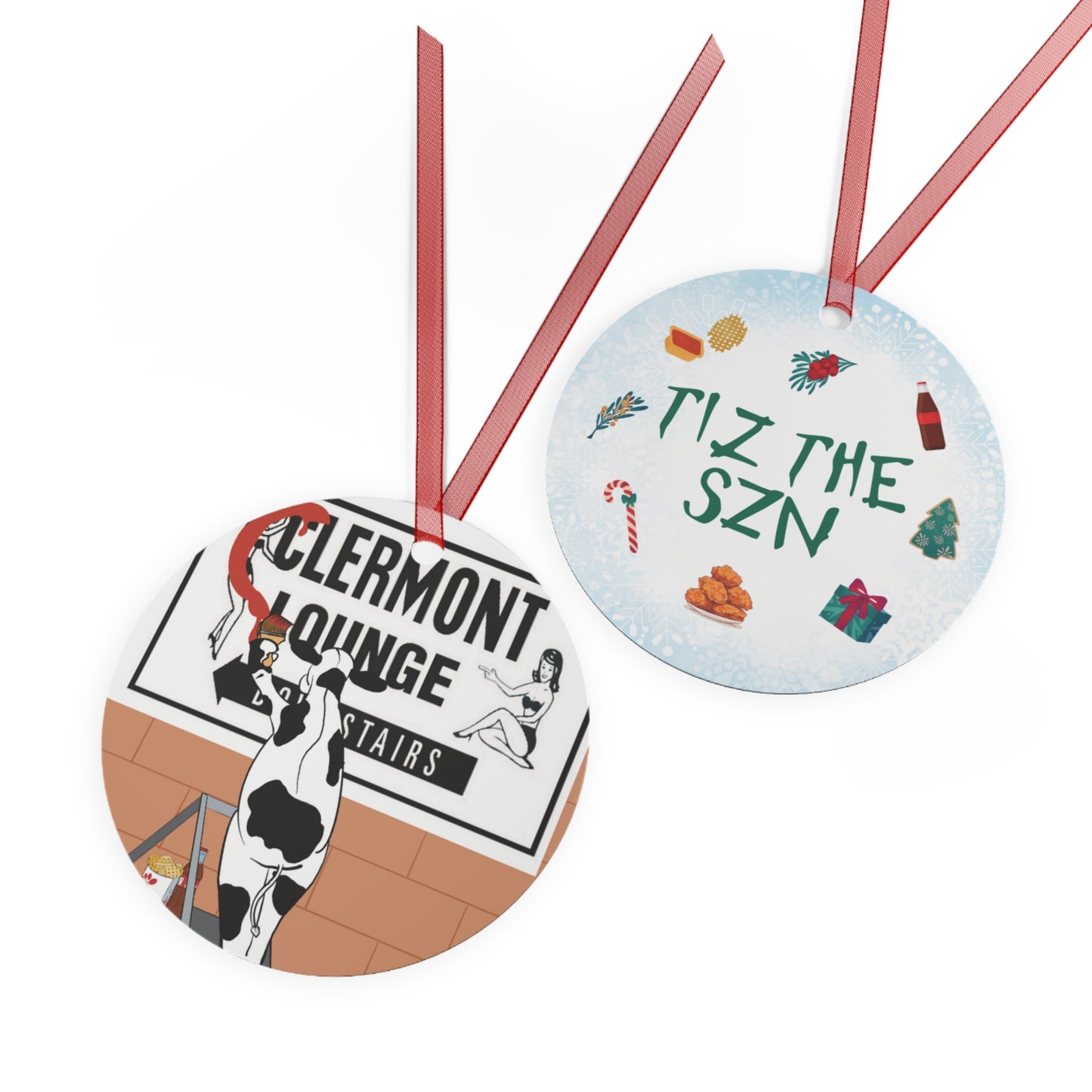 ATL Holiday "Clermont Lounge x CFA Cow" Ornament