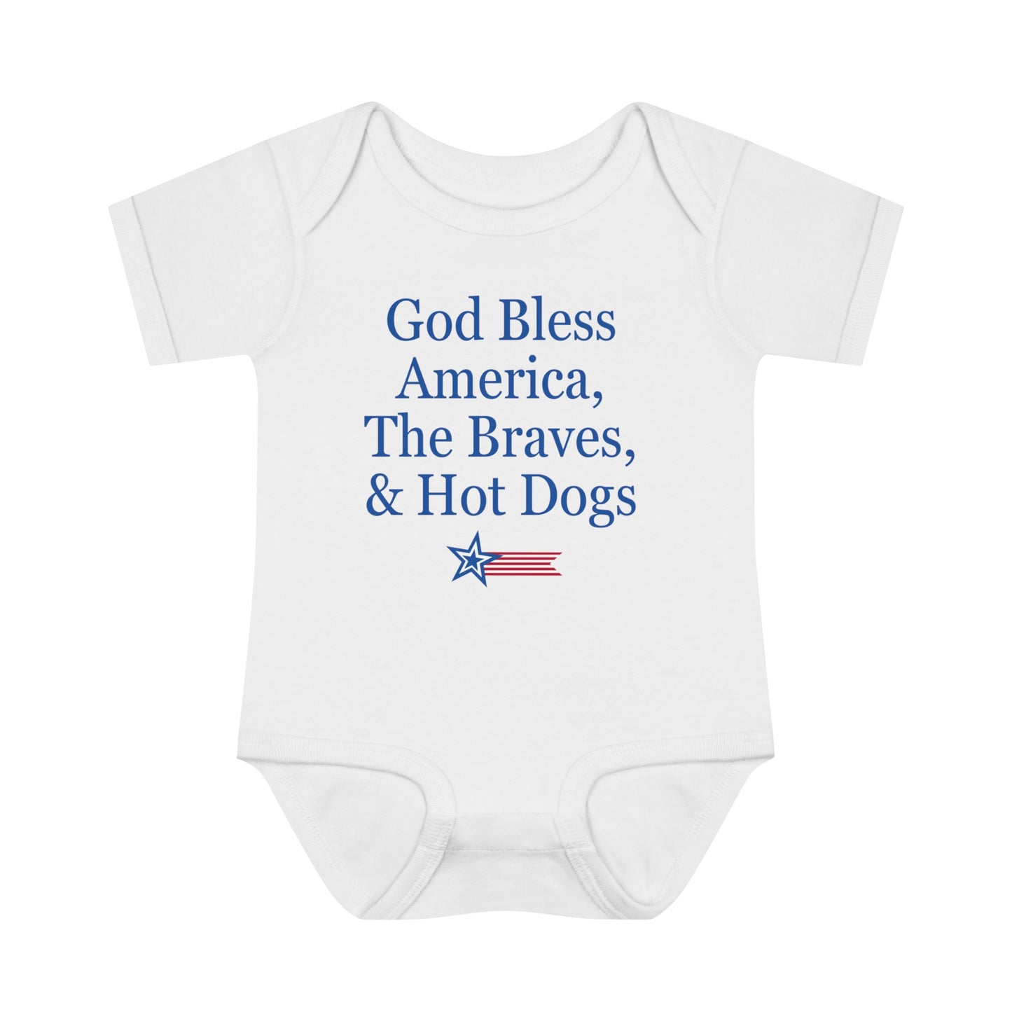 ATL Baseball "God Bless" Baby Bodysuit