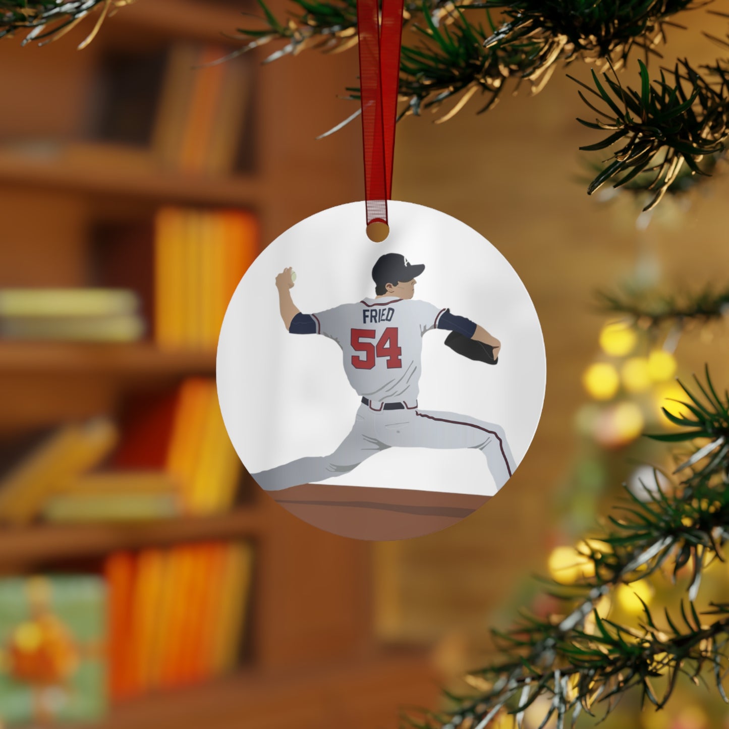 ATL Baseball Holiday "Deck the Fast Balls / Fried" Ornament