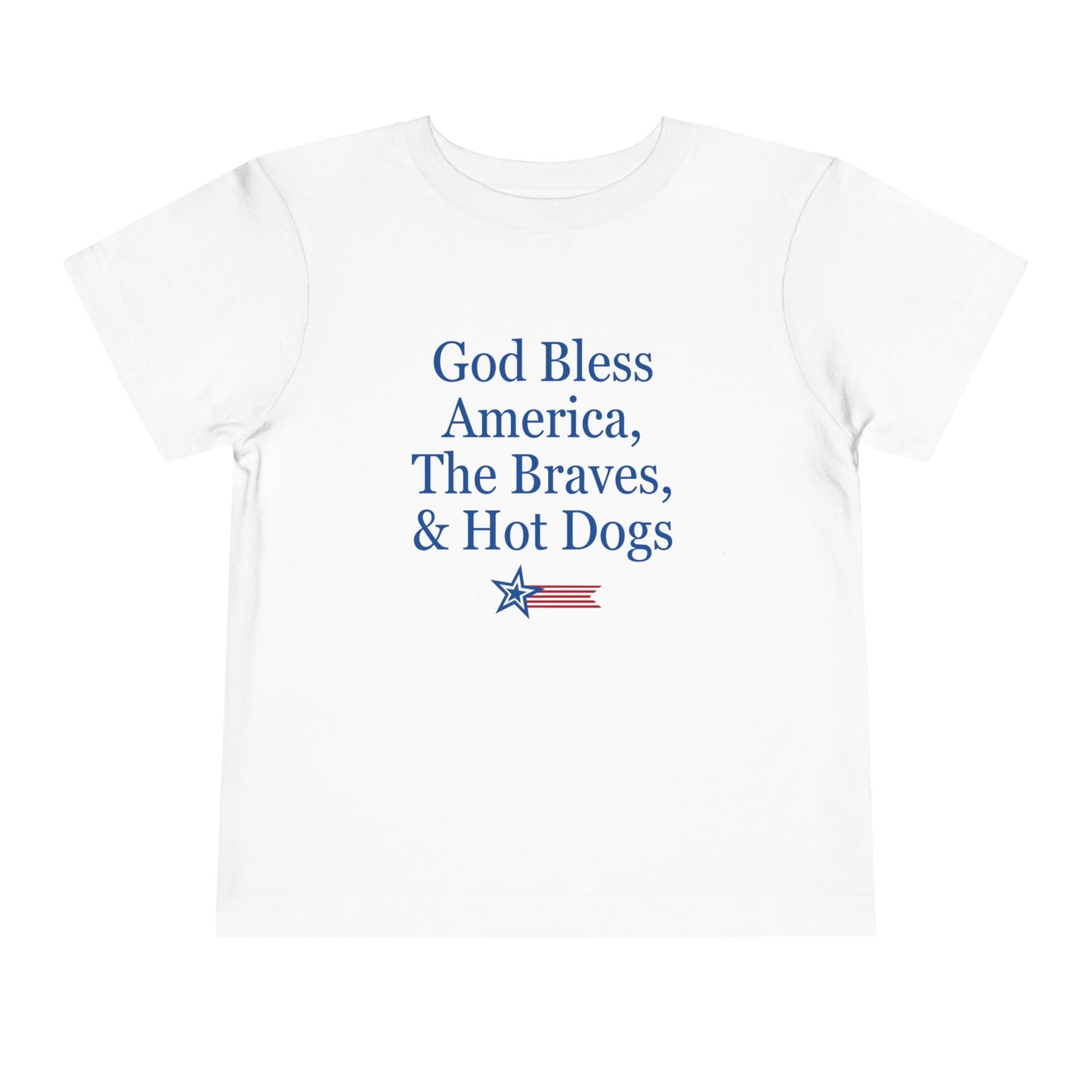 ATL Baseball "God Bless" Toddler Tee