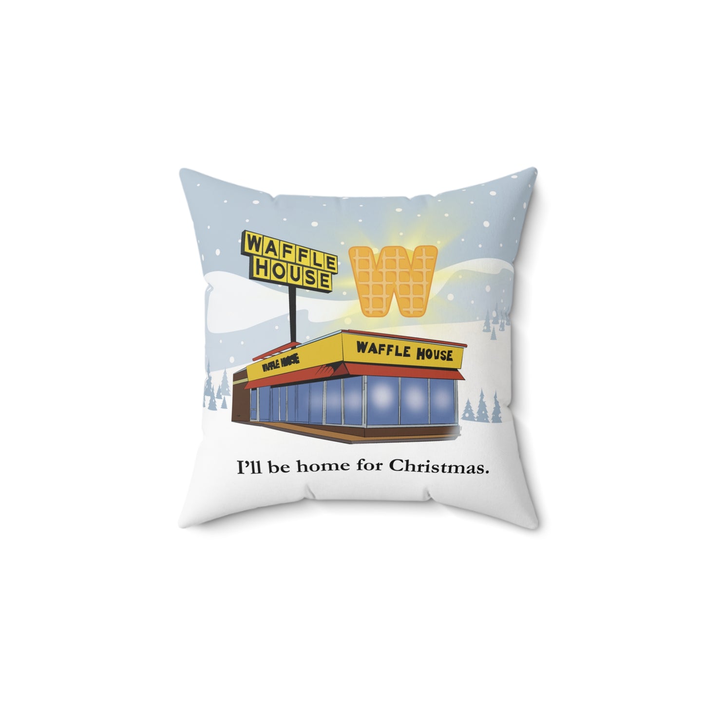 ATL Holiday "I'll Be Home for Christmas" Throw Pillow