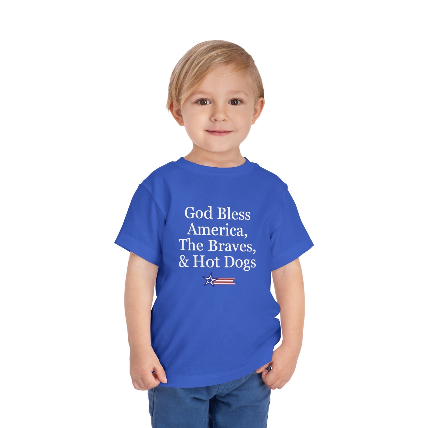 ATL Baseball "God Bless" Toddler Tee
