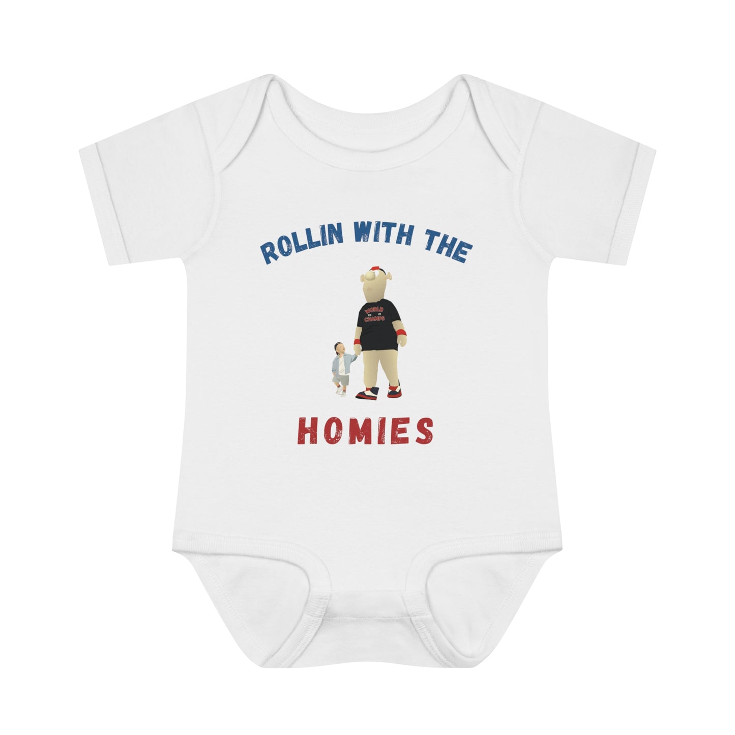 Blooper "Rollin with the Homies" Baby Bodysuit