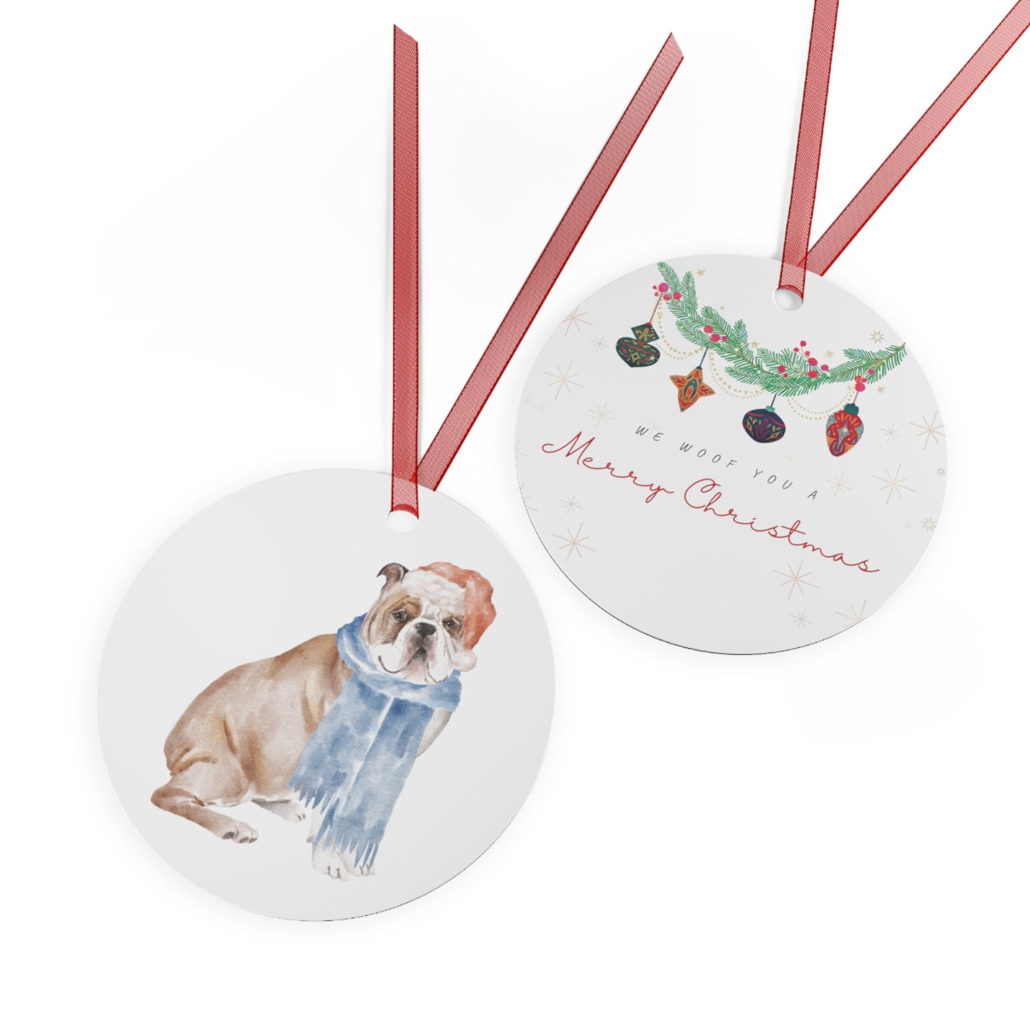 GA Holiday "We Woof You a Merry Christmas" Ornament