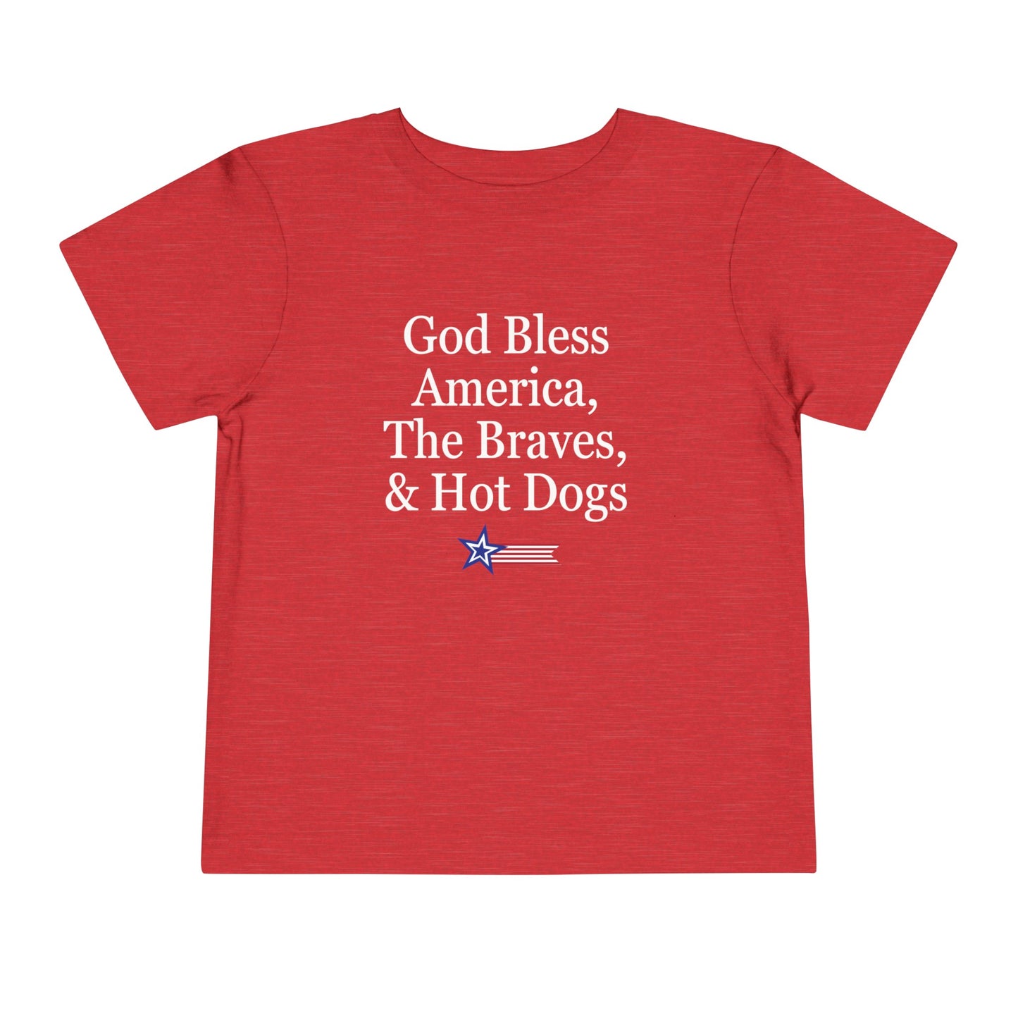 ATL Baseball "God Bless" Toddler Tee