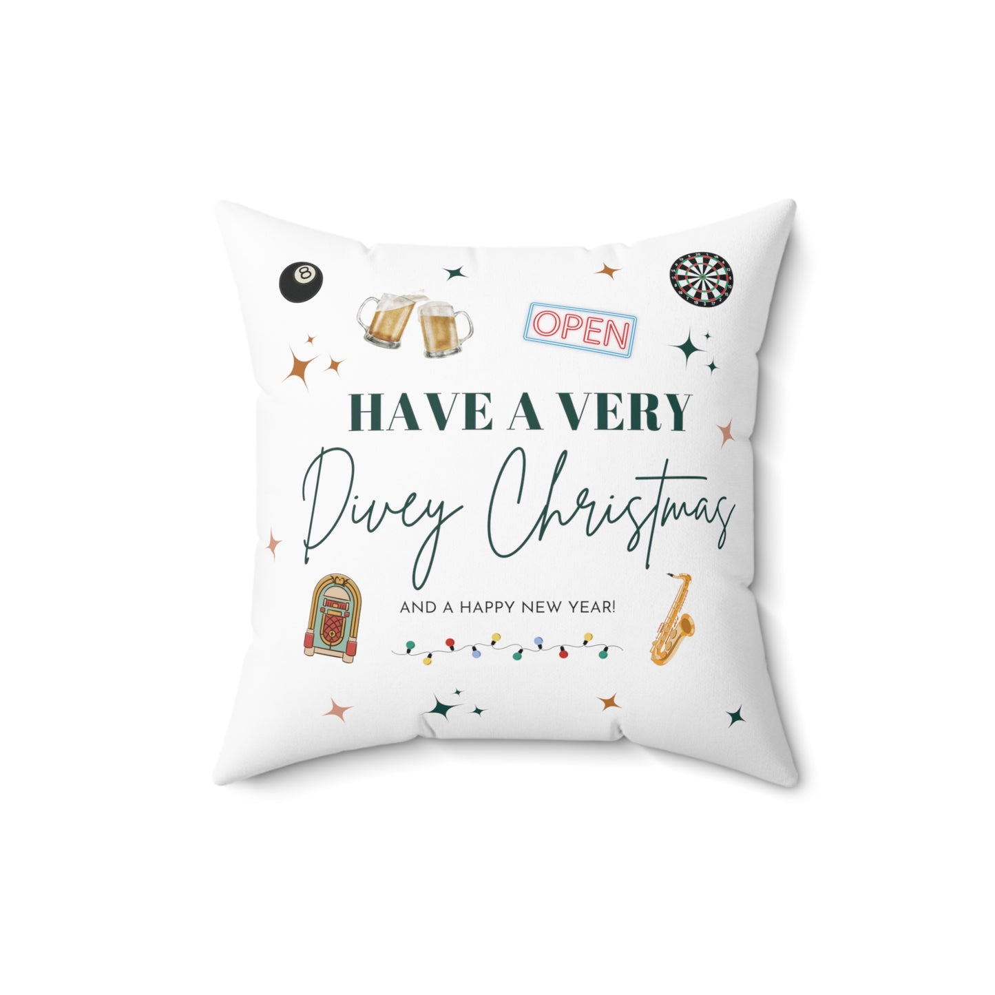 ATL Holiday "Have a Very Divey Christmas" Throw Pillow