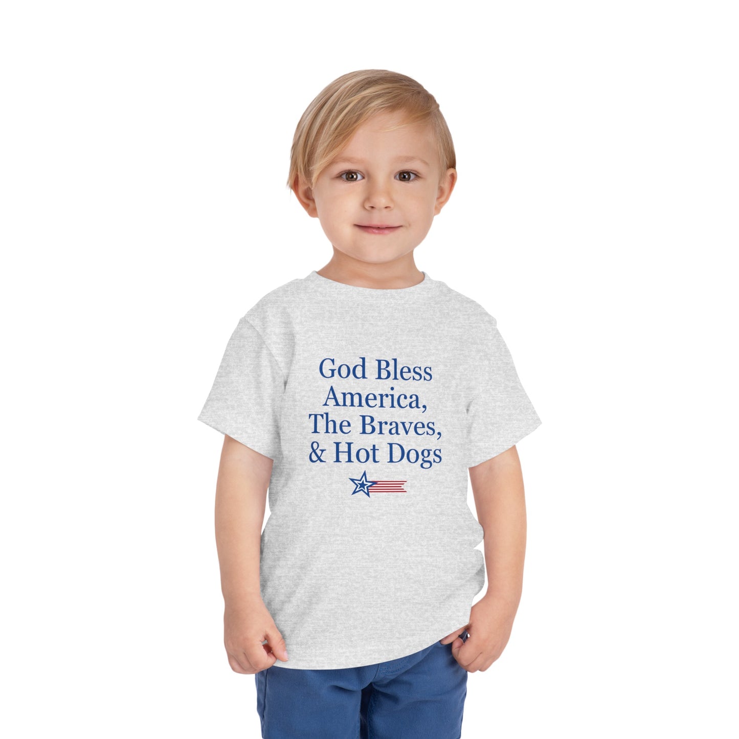 ATL Baseball "God Bless" Toddler Tee