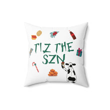 Load image into Gallery viewer, CFA Cow &#39;Tiz the Szn&#39; Holiday Throw Pillow
