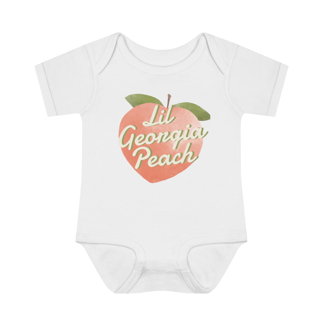 Lil Georgia Peach Baby Onesie