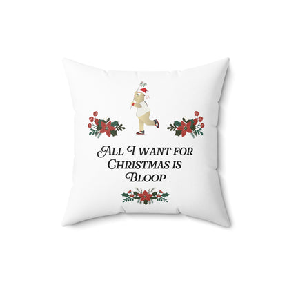 ATL Baseball "All I Want for Christmas is Bloop" Throw Pillow