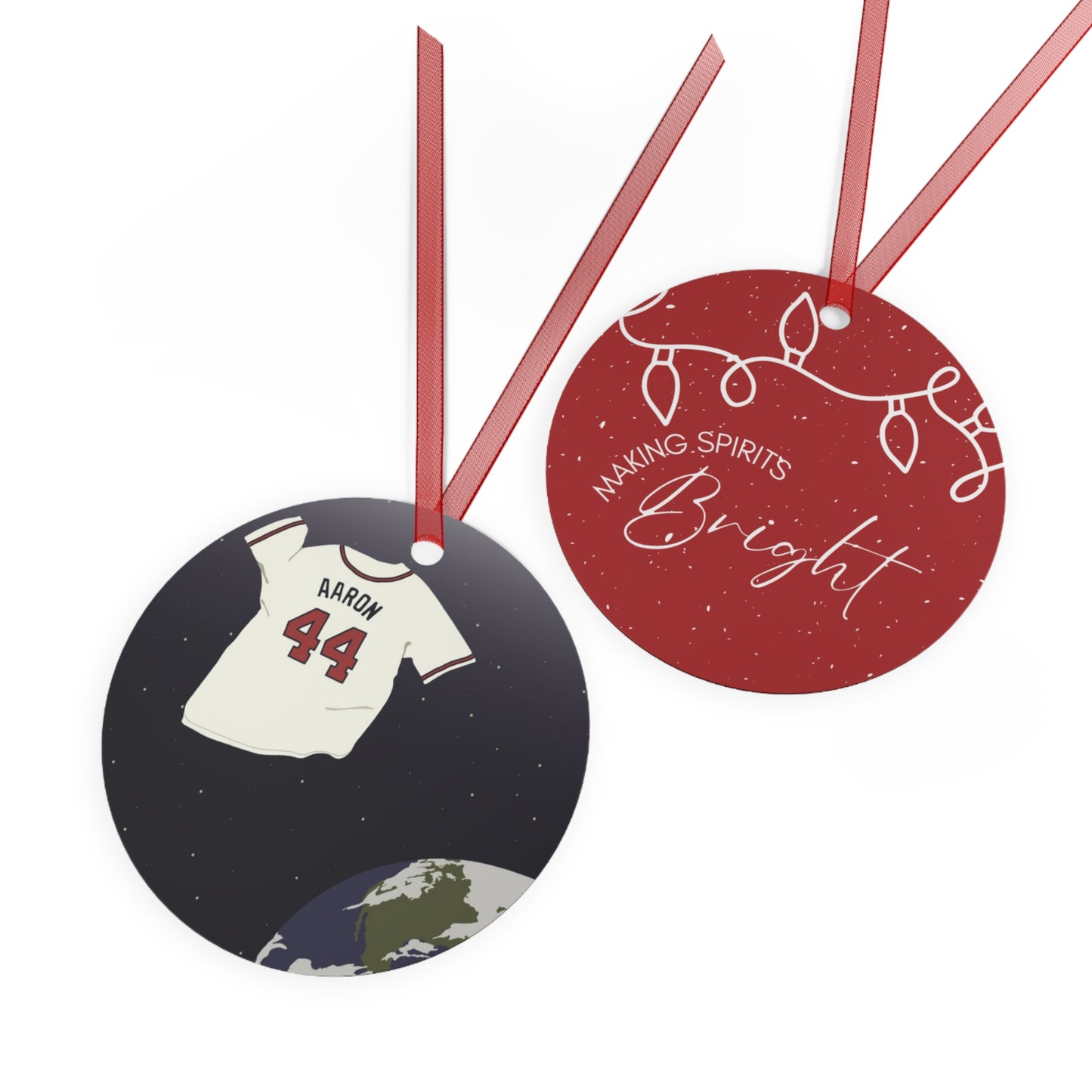 ATL Baseball Holiday "Making Spirits Bright" Ornament