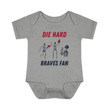 Load image into Gallery viewer, Atlanta Braves Die Hard Braves Fan Baby Onesie
