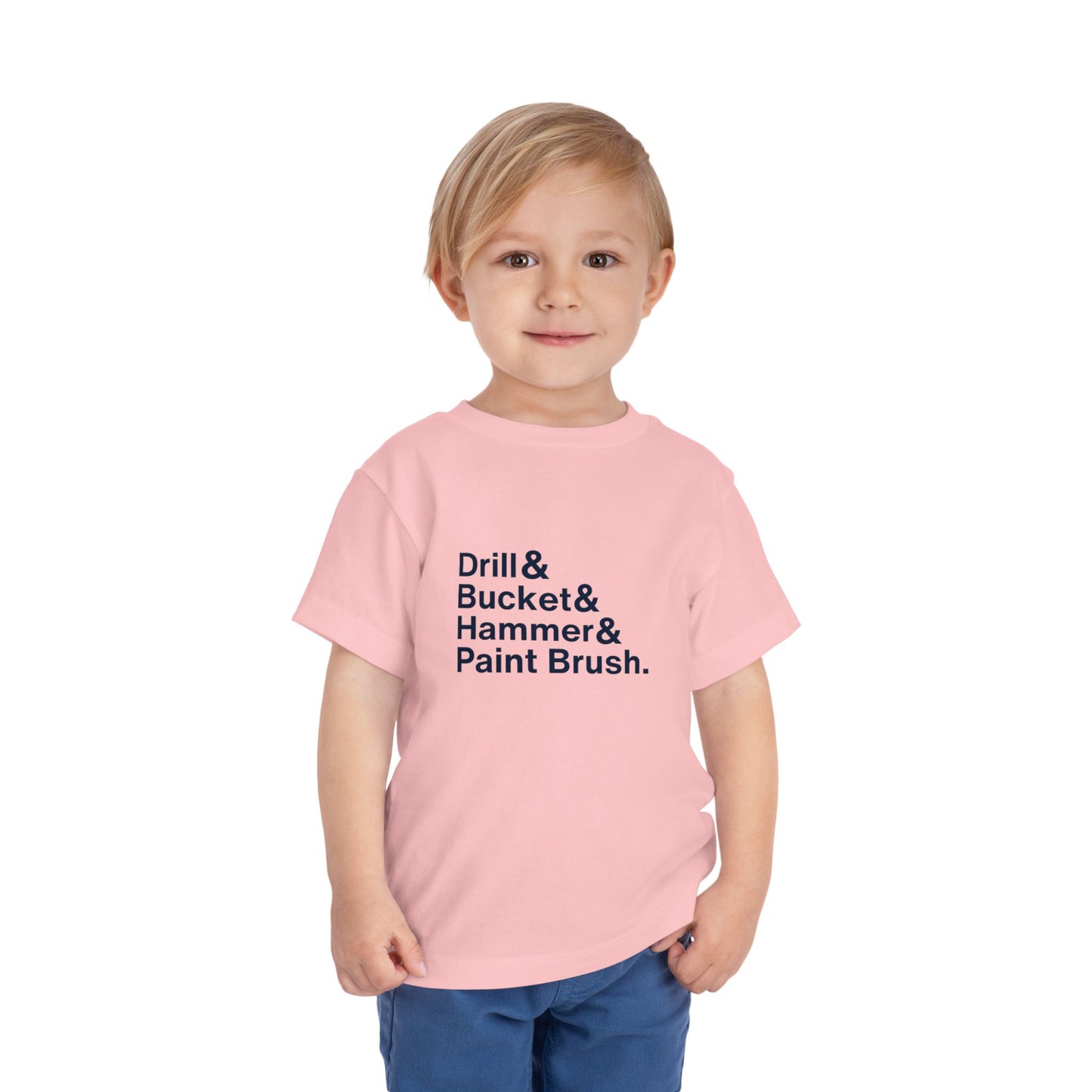 ATL Baseball "Drill & Bucket & Hammer & Paintbrush" Toddler Shirt