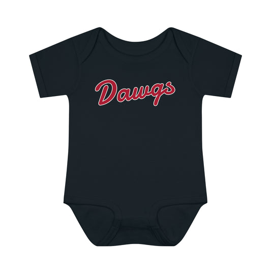 Georgia Dawgs Onesie - Cursive