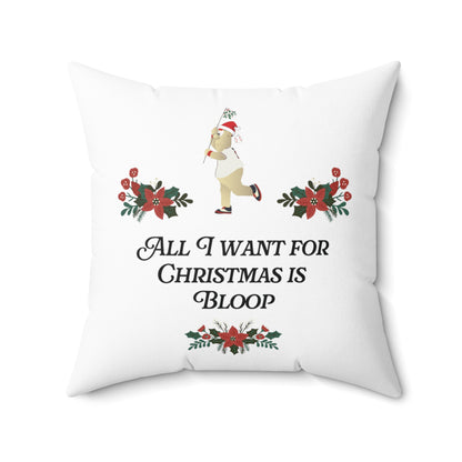 ATL Baseball "All I Want for Christmas is Bloop" Throw Pillow