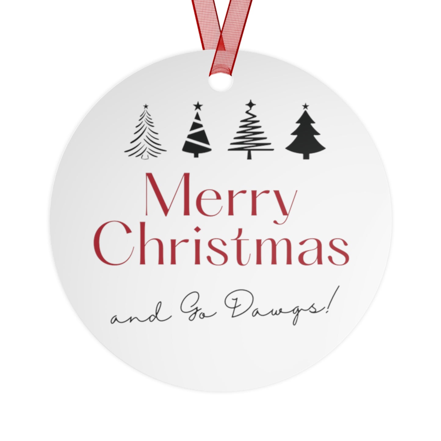 GA Holiday "Merry Christmas" Ornament