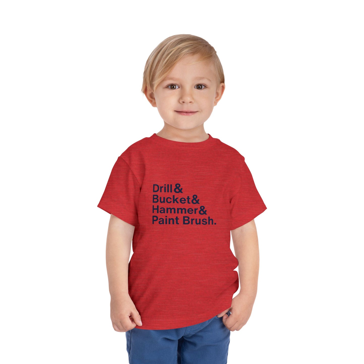 ATL Baseball "Drill & Bucket & Hammer & Paintbrush" Toddler Shirt