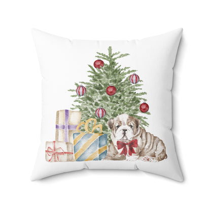 Georgia Christmas Dawg Holiday Throw Pillow