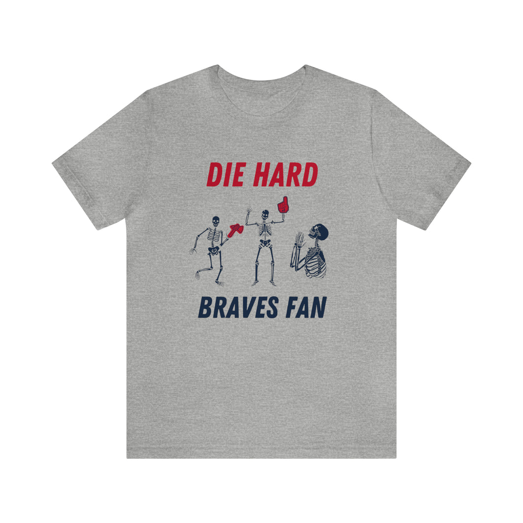 Atlanta Braves Die Hard Braves Fan Adult T-Shirt