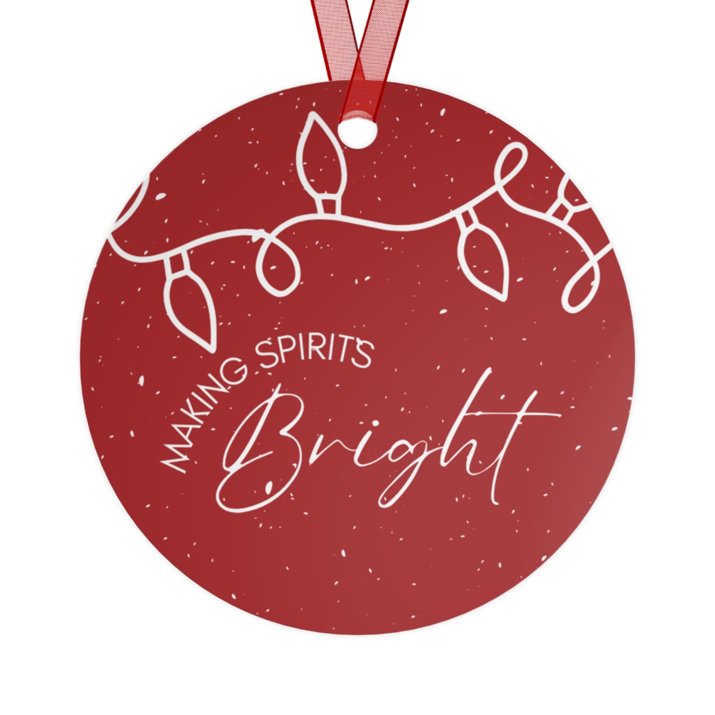 ATL Baseball Holiday "Making Spirits Bright" Ornament