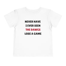 Load image into Gallery viewer, Georgia &quot;Never Have I Ever&quot; Toddler Tee
