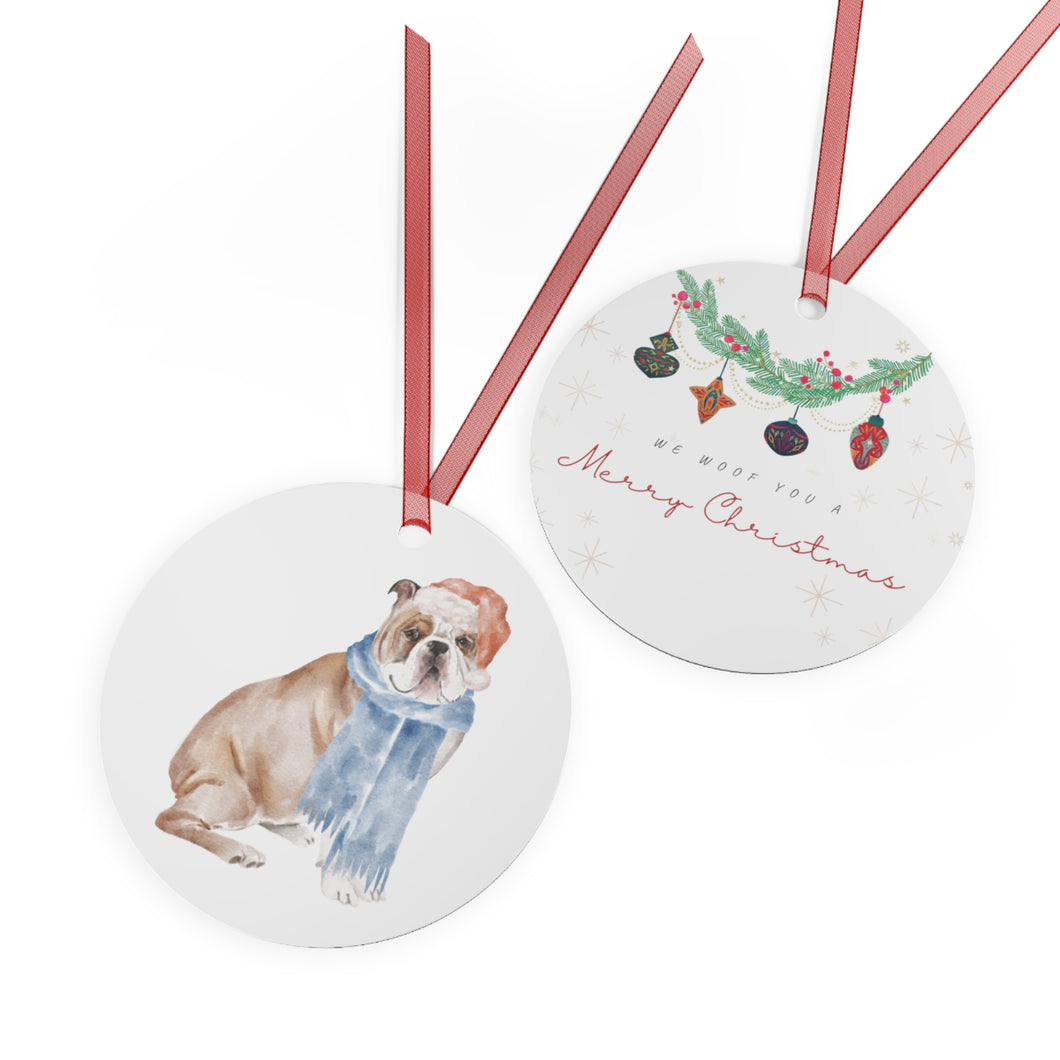 Georgia 'We Woof You a Merry Christmas' Holiday Ornament