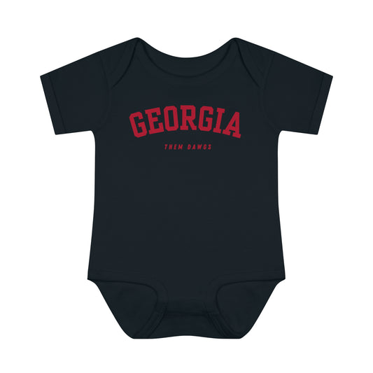 Georgia "Them Dawgs" Baby Onesie